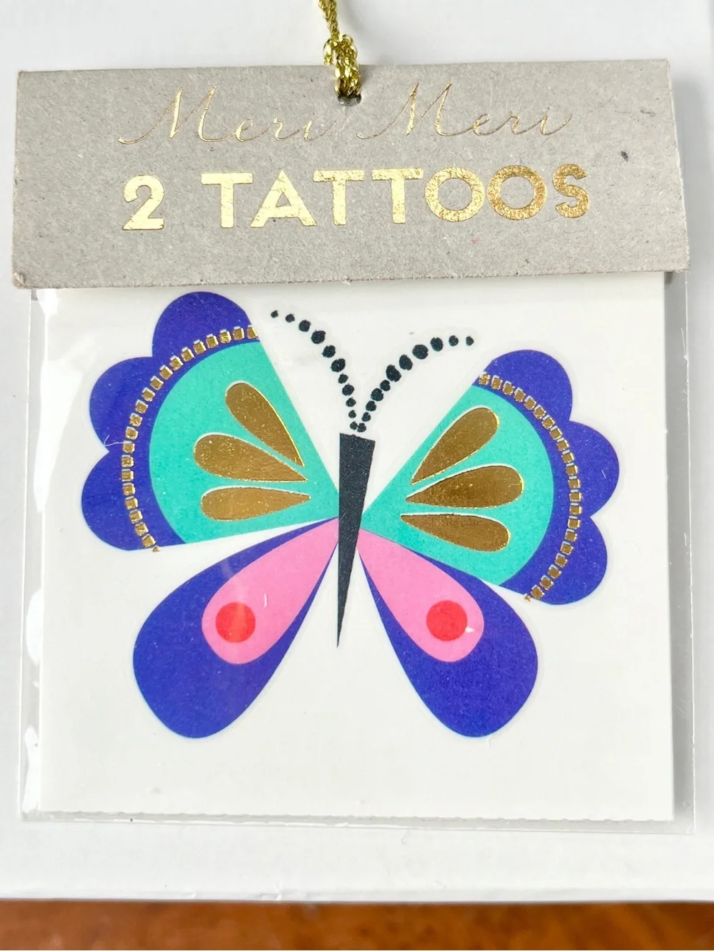 Meri Meri Temporary Tattoos - Pack of 5 (10 total tattoos)